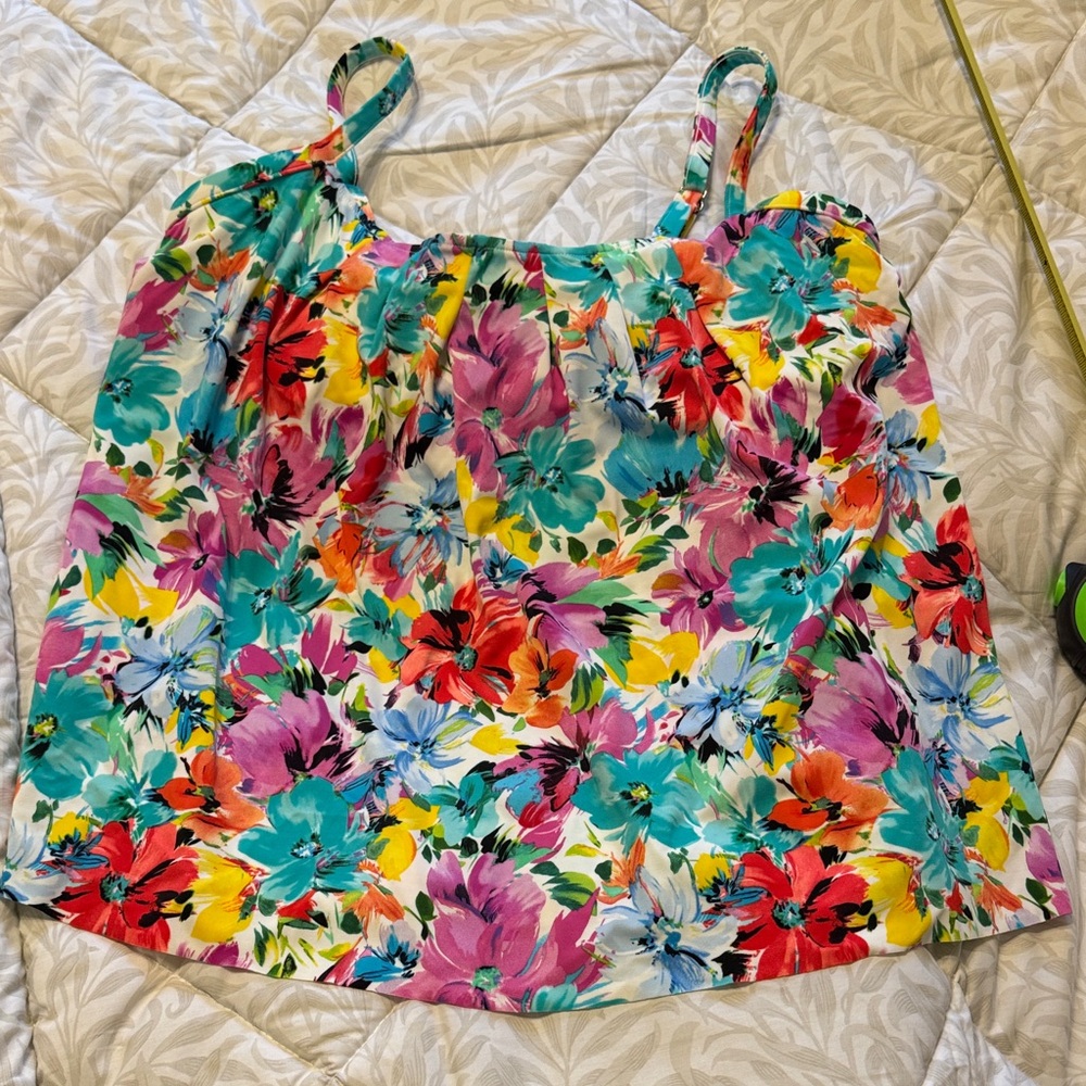 Floral Multicolor Women's Swim Top